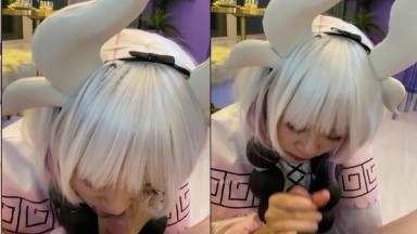 漂亮女友喵喵COS卡姆依龙女仆 跪舔深喉 无套猛烈抽插 呻吟内射女友精致浪穴