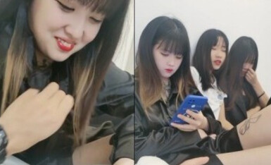 【绝美三飞操 堕落的学妹】最美三飞超体验『闺蜜三飞』04.17 纹身猛男哥轮操三个漂亮稚嫩俏学妹 01