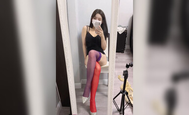 极品网红@御姐@北北学姐之半露脸 – 红蓝丝袜.