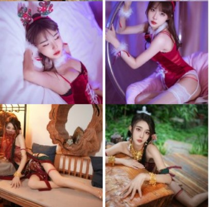 百万超美网红『余多多』最新写真私拍 尤物般的极品女神 妲己的古风诱惑力 黑丝高跟乳液诱惑.1