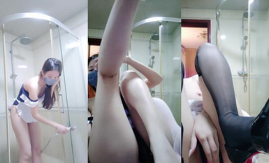 【夭夭小姐】模特雙女神! 絲襪美腿高跟跳蛋道具流漿 (10)