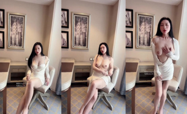 奢香夫人 靜靜小姐白衣椅上自嗨