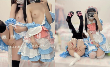 最新收費資源分享！蘿莉風反差嫩妹！推特福利姬【懶懶睡不醒】私拍，各種制服裸舞，正反對比羞恥M腿