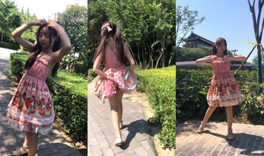 【西萌工作室】雙馬尾極品萌妹 馬雨琪 全裸宅舞 戶外裸舞 公園露出 (2)