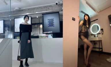 某學院舞蹈專業大長腿女大學生，這身材和顏值蠻有氣質的，私下裡在酒店約炮穿情趣制服被捆綁調教爆操